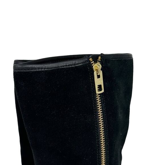 Coach Bailey Safari Boot - Leather & Shearling SUEDED Long Boot - Picture 4 of 14